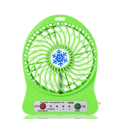 

Portable Rechargeable LED Light Fan Mini Desk USB Charging Air Cooler 3 Mode Speed Regulation LED Lighting Function Cooling Orang