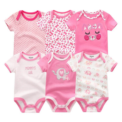 

6PCS Newest Baby Clothing Set Baby Girls Clothes Roupas de bebe Unicon Newborn Babywear Baby Boys Clothes Bodysuits Rompers