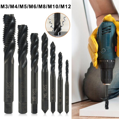 

Willstar 7pcs HSS Spiral Hand Thread Tap Screw Spiral Point Thread Metric Plug Drill Bits M3 M4 M5 M6 M8 M10 M12 Hand Tools