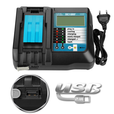 

USB Connection Multi-functional Battery Charger 144V 18V Current Indicator