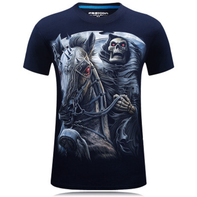 

New Summer Brand large size 3DT-shirt man round collar short sleeve T-shirt men fashion t shirt short sleeves