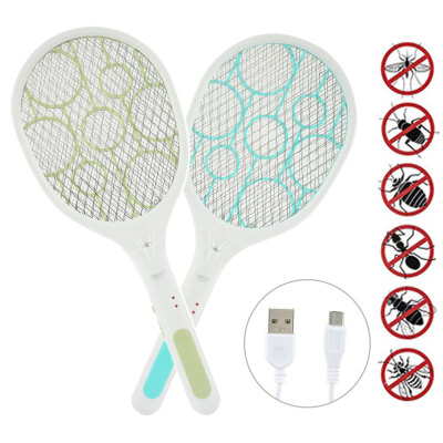 

Electric Bug Zapper Racket Mosquito Fly Swatter Killer Insects Bat Handheld
