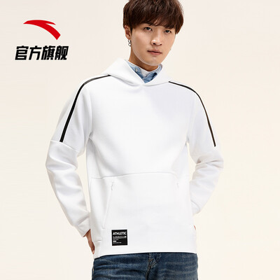 

Anta ANTA 95917717 Anta sweater mens official new sports&leisure multi-color hooded pullover sweater mens trend pure white M male 170