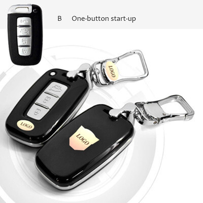 

Car Accessories Car Key Case Keychain For Hyundai Azera Veloster ix35 SONATA ELANTRA Rohens Top Layer Leather Cover Shell