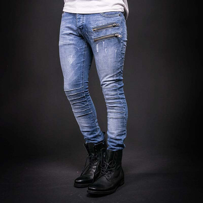 

NEW Fashion Mens Hole Jeans Slim Hip Hop Men Jeans Pants