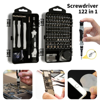 

122 in 1 Screwdriver Set Computer Repair Kit Electronic Tool kit Mini Precision Screwdriver Set with Case