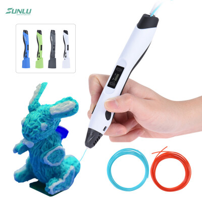 

SUNLU SL-300 Intelligent 3D Printing Pen Printer Drawing 8 Loading Speed Low Temperature Ceramic Nozzle w Pen Holder 175mm ABS