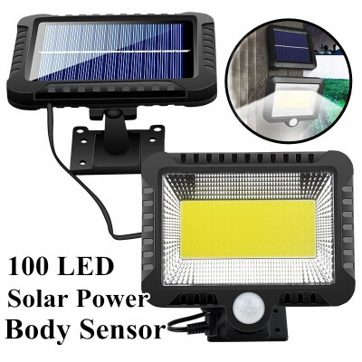 

100 LED IP65 Waterproof COB Super Bright Solar Sensor Light Wall Lamp for Garden Yard Outdoor