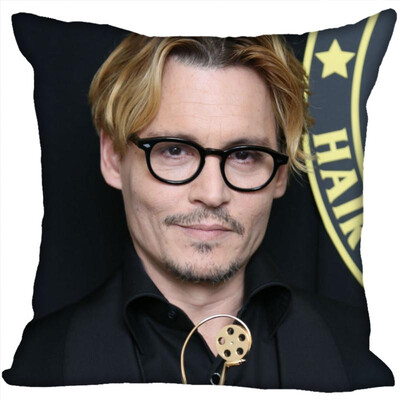 

Johnny Depp Hot Sale Pillow Case High Quality New Years Pillowcase Decorative Pillow Cover For Wedding Decorative Christmas