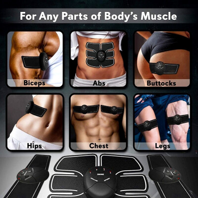 

SHENGMI Abs Trainer Abdominal Belt EMS Muscle Stimulator with LCD Display & USB Rechargeable