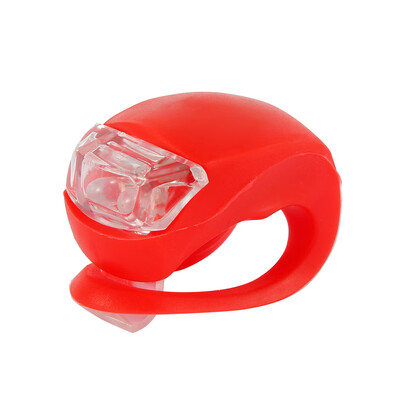 

ABS-Bicycle Waterproof Silicone LED Warning Light-2PCS-2032 battery red2032 battery white