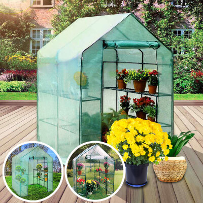 

Garden Greenhouse Cover Practical Portable Walk-In Greenhouse Plant Flower Gardening House Cover