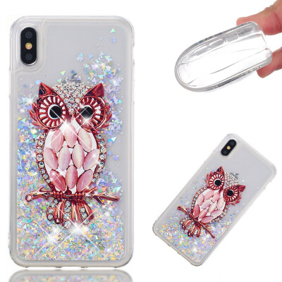 

Glitter Liquid Case for Iphone XXS Fashion Pattern Bling Rugged Shockproof Soft TPU Cover