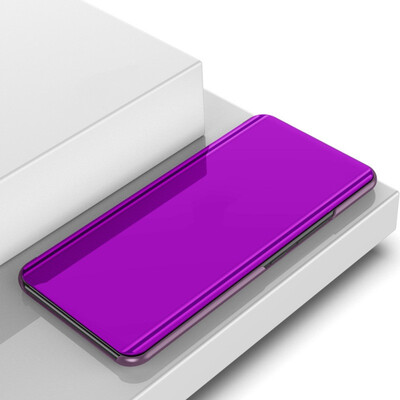 

MOONCASE Samsung Galaxy J8 bracket plated mirror holster - purple