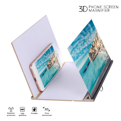

3D Mobile Phone Screen Magnifier 8" HD Video Amplifier Magnifying for Smartphone Display Stand