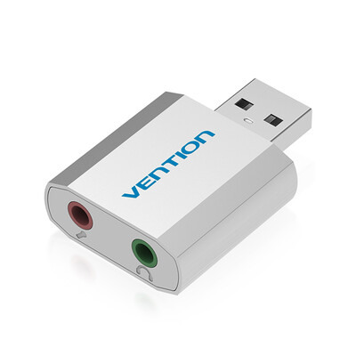 

VENTION Mini Aluminum Alloy USB External Sound Card USB to 35mm AUX Out Audio Adapter For Microphone Speaker PS4 Laptop Desktop