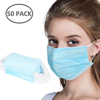 

Disposable Face Mask Comfortable Earloop Procedure Mask Thick 3-Layer Masks Breathable Anti Dust Masks