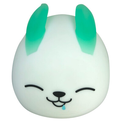 

Night Light For Kids Soft Rabbit Silicone Baby Nursery Lamp Tap Control 7 Colors Breathing Light Nightlight For Baby Toddlers Bedr