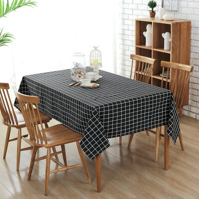

Modern canvas lattice table cloth household cloth tea several cloth covers