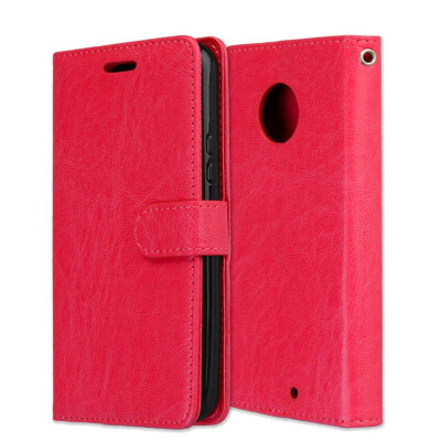 

MOONCASE Motorola Moto X4 3 Card Photo Frame Holster - Red