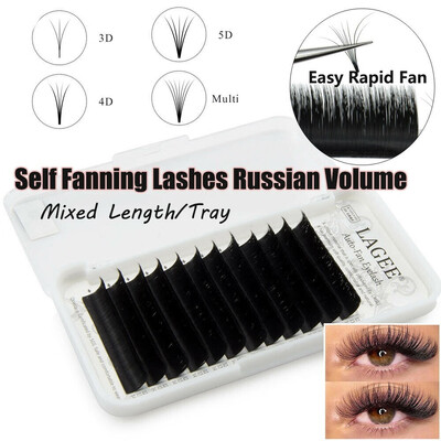 

7mm - 16mm Volume Cluster Eyelash Extensions Individual Russian False Eye Lashes