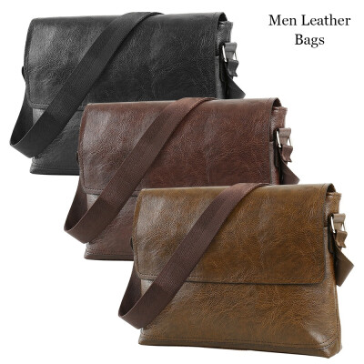 

Mens Leather Bags For Men Mens Cross Body Handbag-Brown