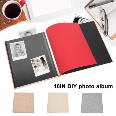 

16 Inch Simple Linen Self Adhesive Film Covered Surprise Gifts DIY Album