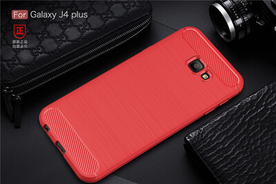 

BONGEM Samsung Galaxy J4 Plus Case with Flexible&Durable Shock Absorption with Carbon Fiber Design
