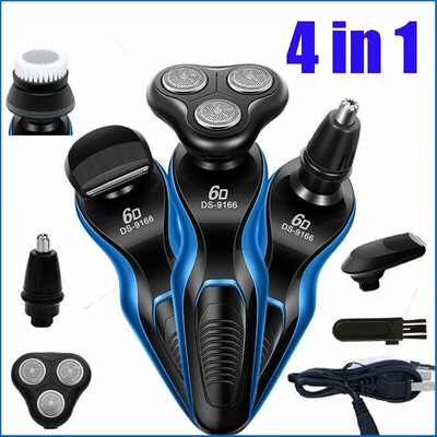 

4 In 1 Electric Razor Shaver Men Waterproof Cordless Rechargeable Beard