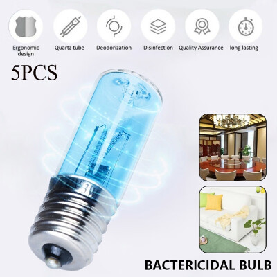 

135PCS E17 UVC Ultraviolet Lamps Long Life Span Ozone Sterilization Mites Lights 10V 3W UV Light Tube Bulb