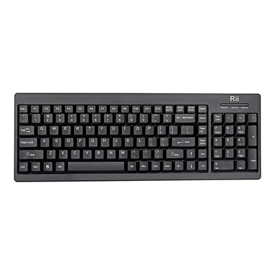 

Original Rii RK901 104Keys Wireless Keyboard 24G Ultra-thin Compact With Nano Receiver For Smart TV Laptop PC Smooth Quiet Type