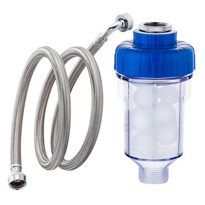 

Submarine XG300R washing machine inlet pipe explosion-proof inlet pipe stainless steel pipe weaving pipe 3 meters self-contained adapter water softener