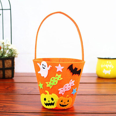 

Willstar Halloween Pumpkin Bucket Non-woven Children Portable Pumpkin Bag Candy Bag Gift Bag Ghost Festival Decoration Props