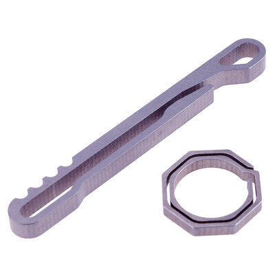 

Portable Titanium Alloy Octagonal EDC Key Chain with 10KG Loading