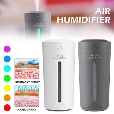 

230ML LED Mini Portable Car Humidifier Air Purifier Freshener Essential Oil Diffuser Household Office Supplies