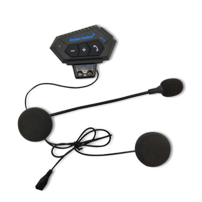 

1PC Motorcycle Bluetooth Helmet Intercom Waterproof Interphone Headsets MP3