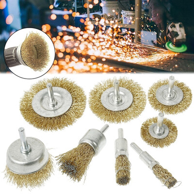 

842Pcs Brass Steel Wire Brush Polishing Wheels Full Kit for Rotary Tools