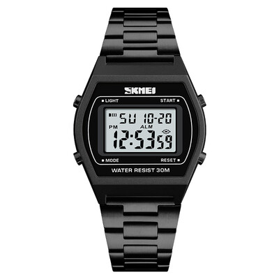 

SKMEI 1328 Men Fashion Casual Sports Wristwatch Analog Digital Watch 3ATM Water Resistant Stainless Steel Strap Backlight Multifun