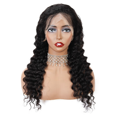 

Amazing Star Curly Hair Lace Wigs Virgin Human Hair Lace Front Wigs Brazilian Hair Deep Wave Lace Frontal Wigs Natural Color