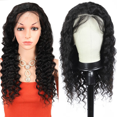 

Amazing Star Curly Hair Full Lace Wigs Human Hair Full Lace Wigs Brazilian Hair Deep Wave Full Lace Wigs Natural Color
