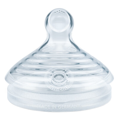 

NUK natural mother feeling super wide caliber pacifier baby baby silicone nipple anti-flatulence 0-6 months medium two pieces Germany imports