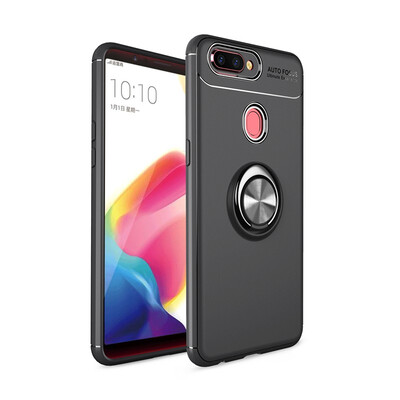 

Goowiiz Phone Case For Oppo R17R17 ProFind XK1 Luxury Metal Ring Magnetic Bracket TPU Shockproof Cooling