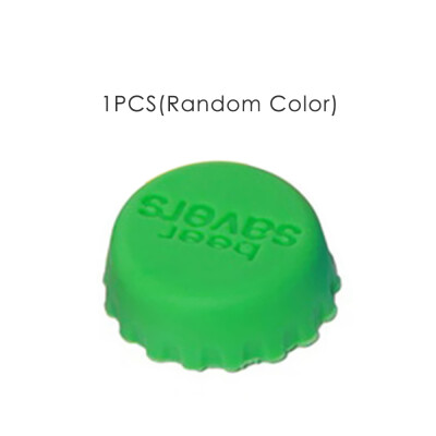 

Candy Color Home Reusable Bottle Cap Silicone Wine Beer Fresh Sealer Cover Stopper Random Color