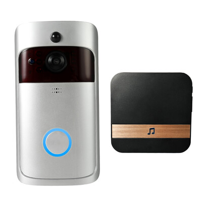 

1080P Wireless WiFi Security DoorBell Smart Video Door Phone with Plug-in Chime Visual Recording Low Power Consumption Remote Home