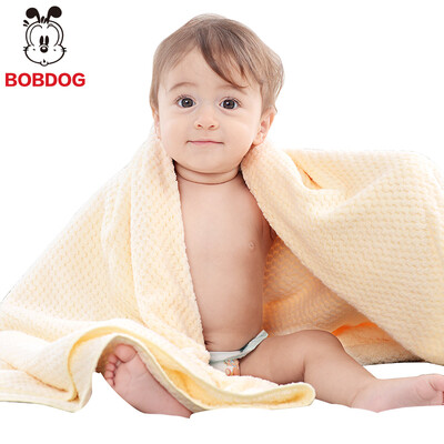 

Babu bean baby bath towel newborn bath towel baby bath big bath towel children bath towel bathrobe baby supplies micro yellow 100120cm