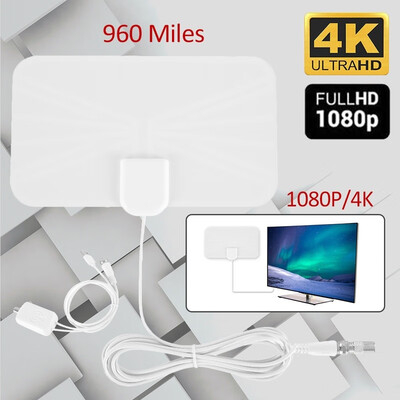 

Hot Mini Rectangle HDTV Antenna 1080 HD Indoor Digital TV Aerial Signal Amplifier Booster