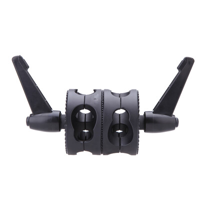 

Dual Swiveling Grip Head Angle Clamp for Photo Studio Boom Arm Reflector Holder Stand