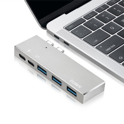 

Basix usb c hub with power adapter usb 30 hub usb ports&SD&Micro SD Card slots type c hub for macbookpro