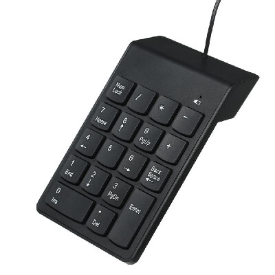 

18 Keys Fashionable Low Noise Mini Numeric Keypad Waterproof USB Wired