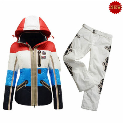 

B0GNER Women Pira-D Down Ski Pants BJ3172P WhiteBogner Women Neah-D Down Ski Jacket 3072 White Pink Blue Red